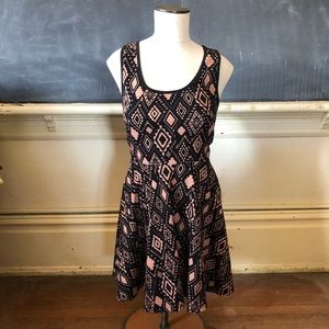 Midwestern Geometric Print Dress